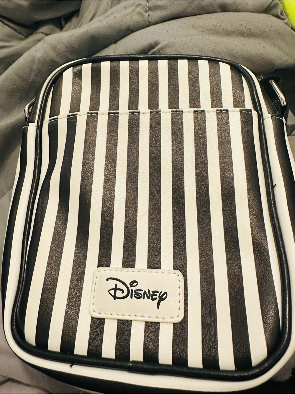 Disney White & Black Mickey Mouse Crossbody Bag with Red and Yellow Accents - Picture 2 of 2